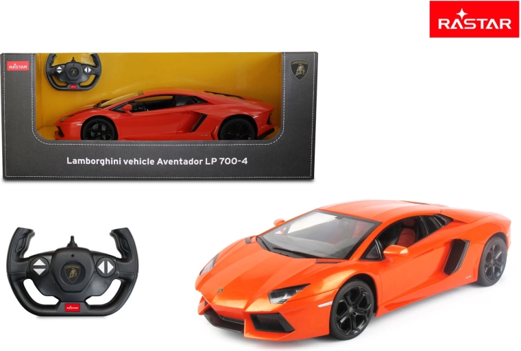 Rastar RC avto Lamborghini Aventador 1:10 oranžen