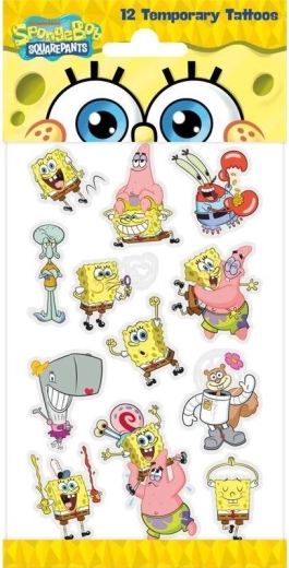 Začasne tetovaže SPONGEBOB za otroke