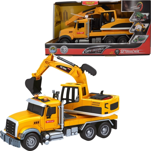 Daljinsko voden bager 1:14 CITY SERVICE CAR s svetili in zvoki