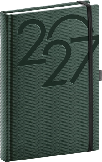 Notique dnevni planer Ajax 2027 zelen 15 × 21 cm