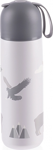 Termovka z vakuumsko izolacijo in silikonskim držalom, 400 ml, gore