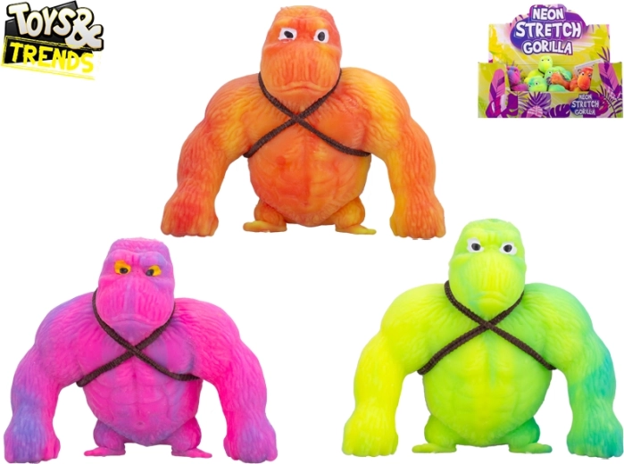 Super raztegljiva barvna gorila 10 cm Toys&Trends