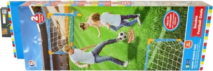 Set of two sports goals in a box