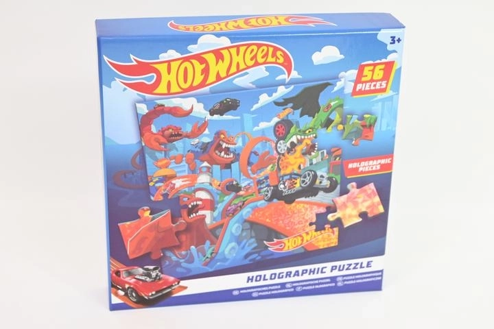 Hot Wheels holografska sestavljanka (56 kosov)