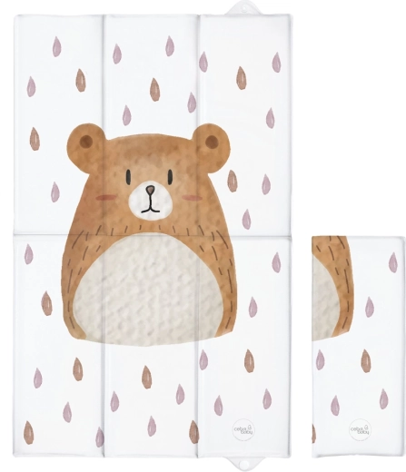 Ceba Baby potovalna previjalna podloga Basic Bear Buddy 80 × 50 cm