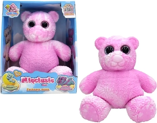 EPEE Mehkužek medvedek belo-rožnat 28 cm