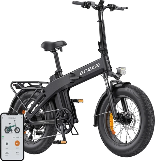Električno zložljivo kolo Engwe EP-2 3.0 Boost 250 W 20" črno