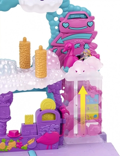 Oblačno dvigalo, krtače in cvetoči tobogan