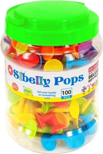 Igralni komplet s priseski StBelly Pops, 100 kosov