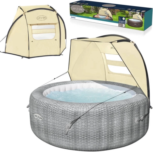 Nadstrešnica za SPA proti vetru in soncu