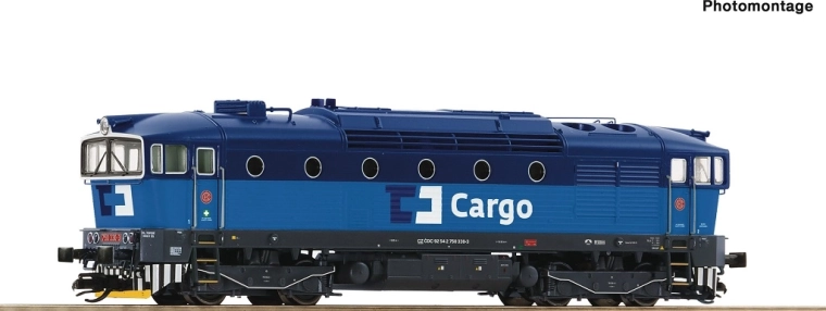 Roco dizelska lokomotiva ČD Cargo serije 750 330-3 TT digitalna z zvokom