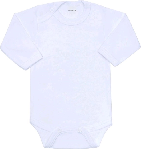 Otroški bodi z dolgimi rokavi New Baby bel
