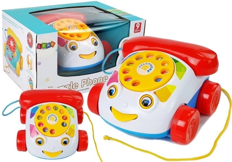 Otroški vlečni telefon z baterijskimi slušalkami