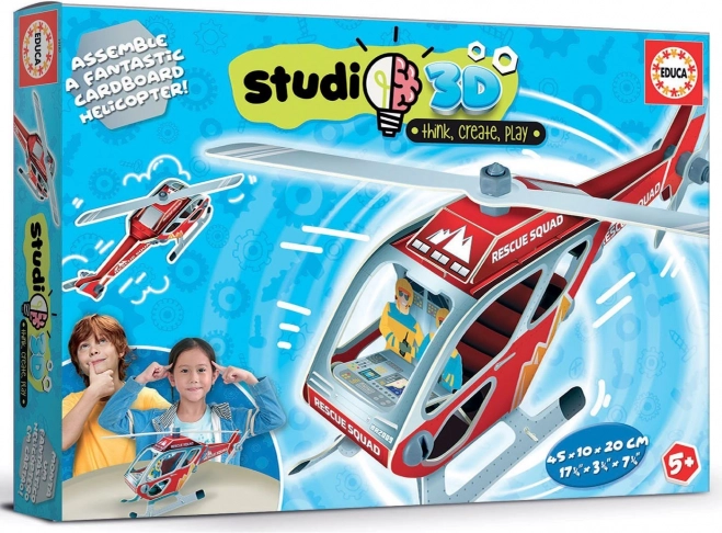 Educa 3D model reševalnega helikopterja