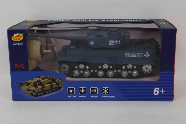 RC tank s polnilnikom, moder
