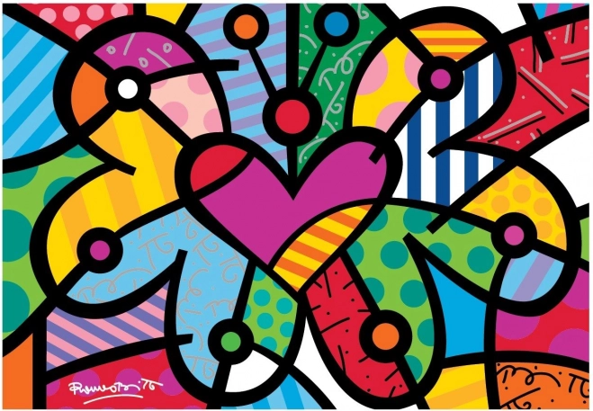 Bluebird sestavljanka srčni metulj 2000 koščkov