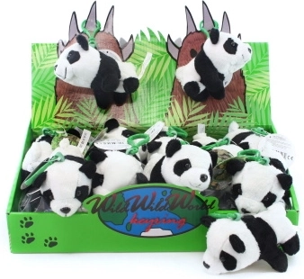 Plišast obesek za ključe panda 12 cm