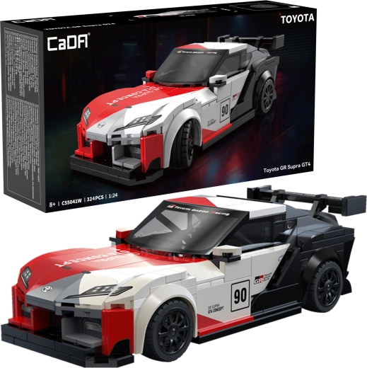 Stavebnica CaDA dirkalni avtomobil TOYOTA GR Supra GT4 (1:24, 324 kosov)