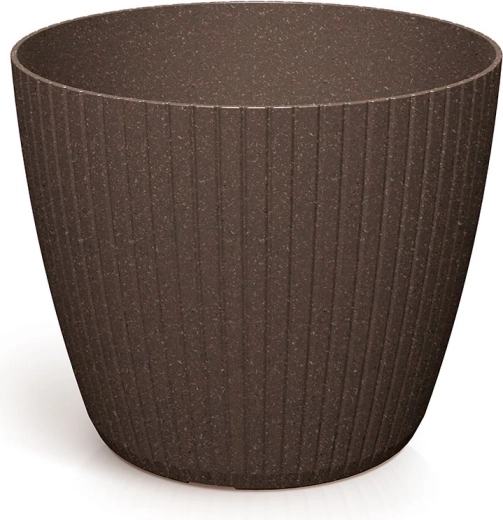 Lonec za rože Lamia Eco Wood 19,8 cm – kavna barva