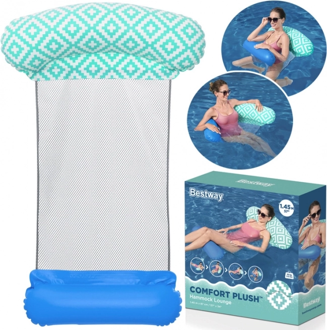 Bestway Comfort Plush napihljiva bazenska viseča mreža z mrežico