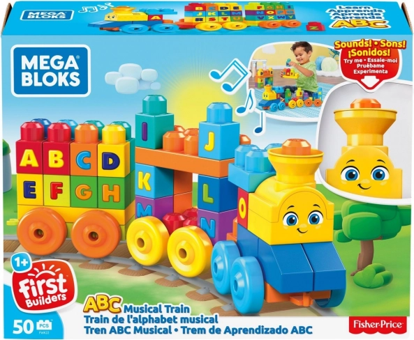 Mega Bloks glasbeni vlak s črkami