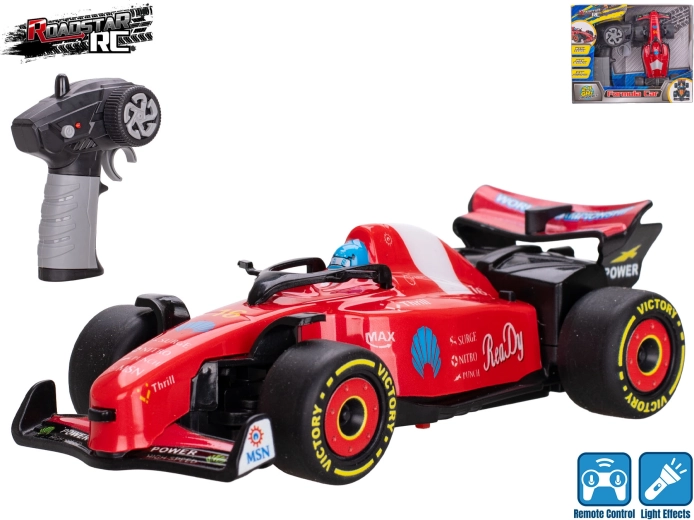 RC formula Roadstar s svetlobnimi učinki 2,4 GHz rdeča 13,5 cm
