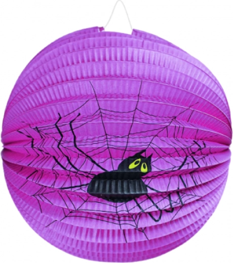 Lampijon za noč čarovnic pajek 25 cm