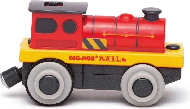 Električna lokomotiva Bigjigs Rail rdeči mišičnjak