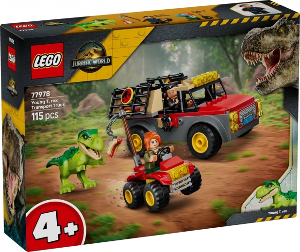 LEGO Jurassic World transportni tovornjak z mladičem T. rexa