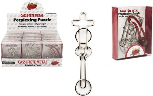 Kovinska žična uganka – težavnost 3 (mešanica motivov)