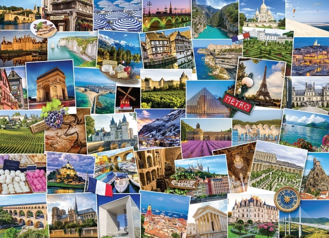 Puzzle Svetobeznik - Francija 1000 kosov od Eurographics