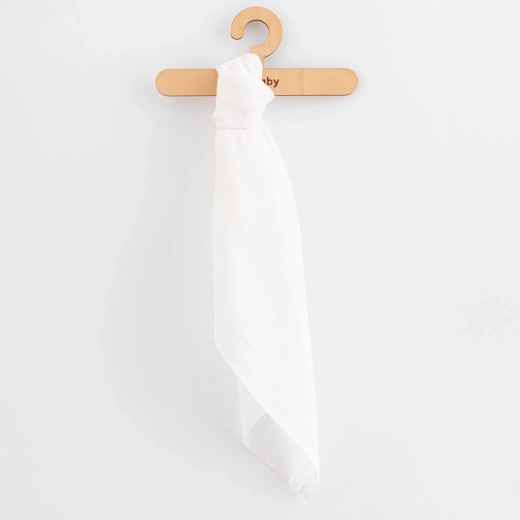 Bombažne tetra plenice New Baby Standard 80 × 80 cm, 10 kosov, bele