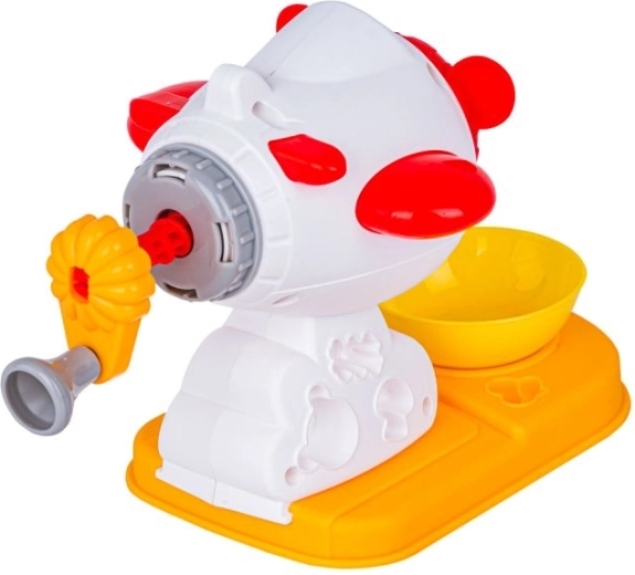 Hand “pasta” press with interchangeable attachments