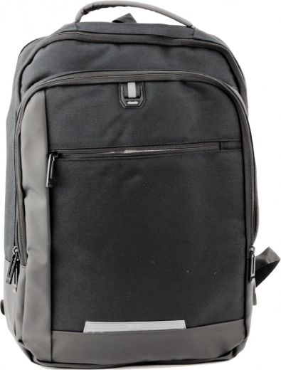 Moški USB poslovni nahrbtnik za prenosnik črn 16 l 45 cm