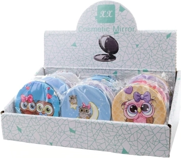 Žepno ogledalce s sovicami