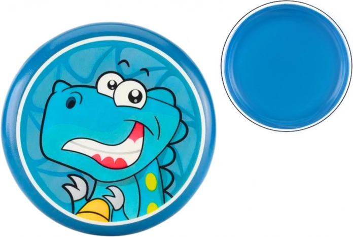 Otroški frizbi z dinozavri 20 cm moder