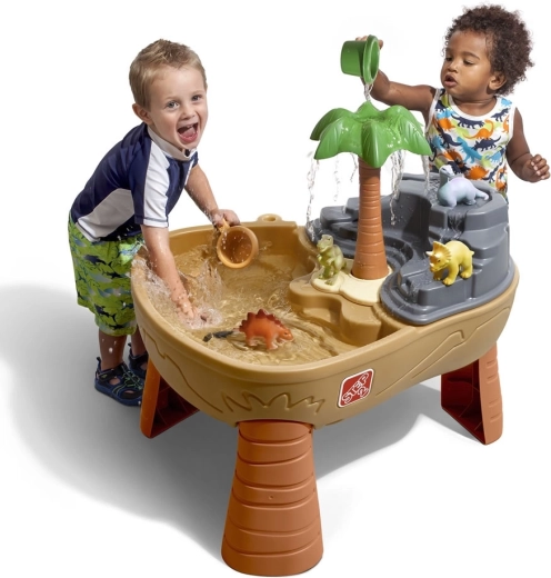 Step2 Dinosaur Park Adventure Water and Sand Table with Fountain