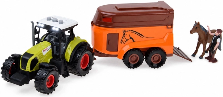 Tractor with trailer and light and sound effects