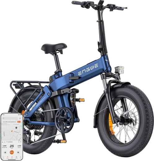 ENGWE Engine Pro 3.0 Boost zložljivo električno kolo 250 W 20" modro