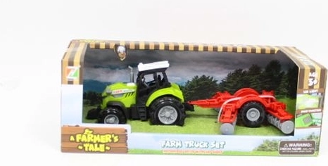 A Farmer’s Tale realistični traktor z lučmi in zvoki s priključljivim kmetijskim priključkom