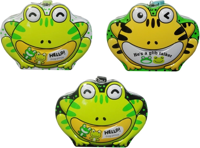 Otroški hranilnik v obliki žabice