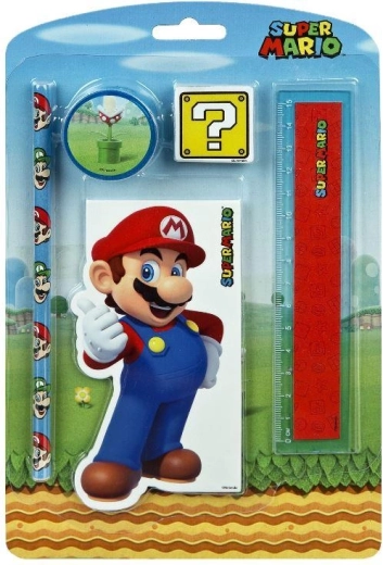 Pisalni set Super Mario (5 delov)