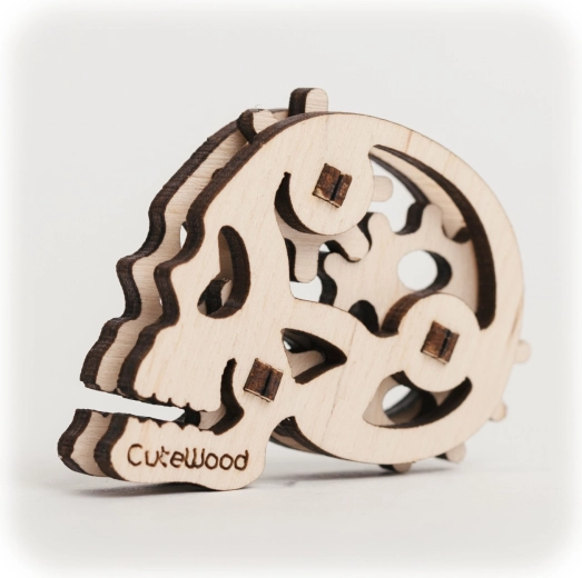 Cutewood lesena 3D sestavljanka lobanja