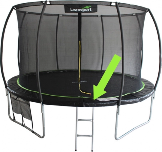 Zaščitni obroč za vzmeti za trampolin Sport Max 6 ft, črno-zelen