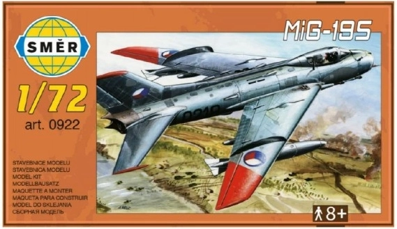 Model letala MIG-19S 12,5 × 18 cm v škatli