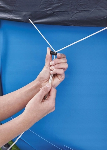 Čvrsto pritrjevanje z zatezno vrvico