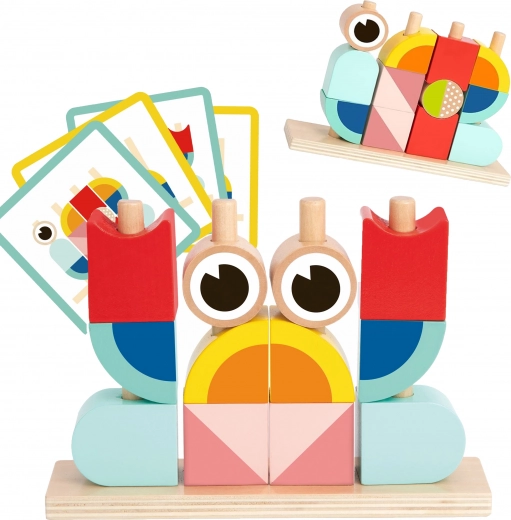 lesene prostorske gradbene kocke rak