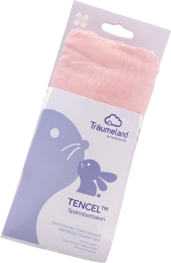 Träumeland napenjalna rjuha Tencel 40 × 90 cm malve-rose