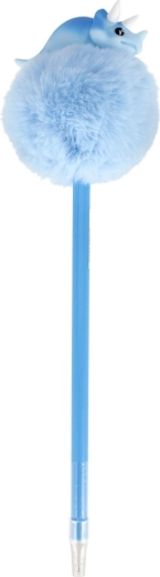 Igriv dinozavrski topper z mehkim pomponom