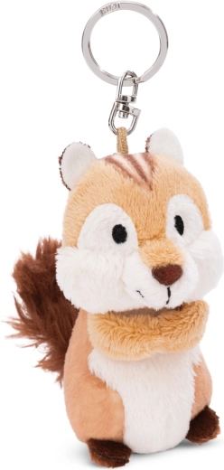 Plišast obesek za ključe veverica Chipmunk Jojo 9 cm NICI GREEN